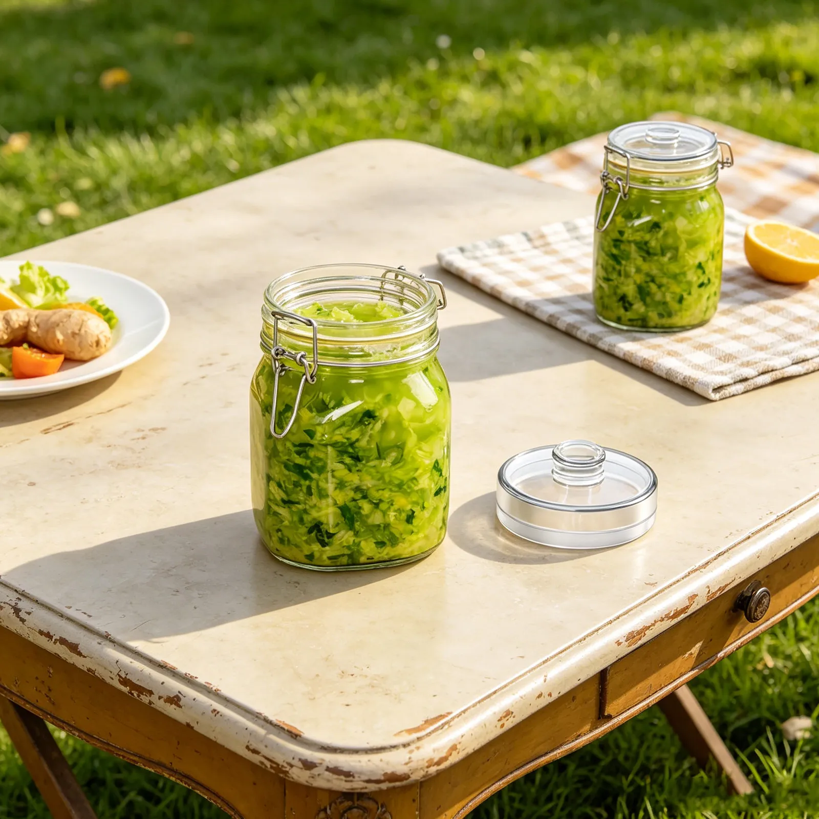 

2 Pcs Mason Jar Fermentation Kit Clear Fermenting Weight Canning Glass Weights Accessory Easy Fermenter For Gallon Jars