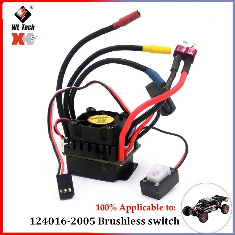 WLtoys 1/12 124016, 124017, 124018, 124019 Suku Cadang Mobil Remote Control Rakitan Poros Penggerak Pusat Peningkatan Logam 27T Roda Gigi Motor