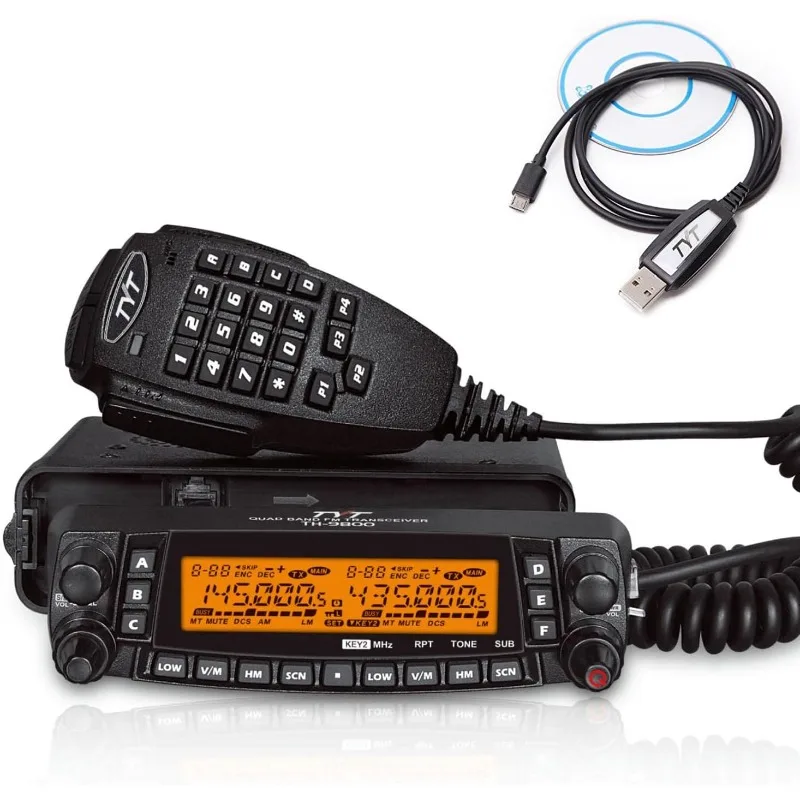 

TYT TH-9800D Quad Band 50W Cross-Band Mobile, 10M/6M/2M/70CM Mobile Transceiver, A+B Dual Band Two Way Radio