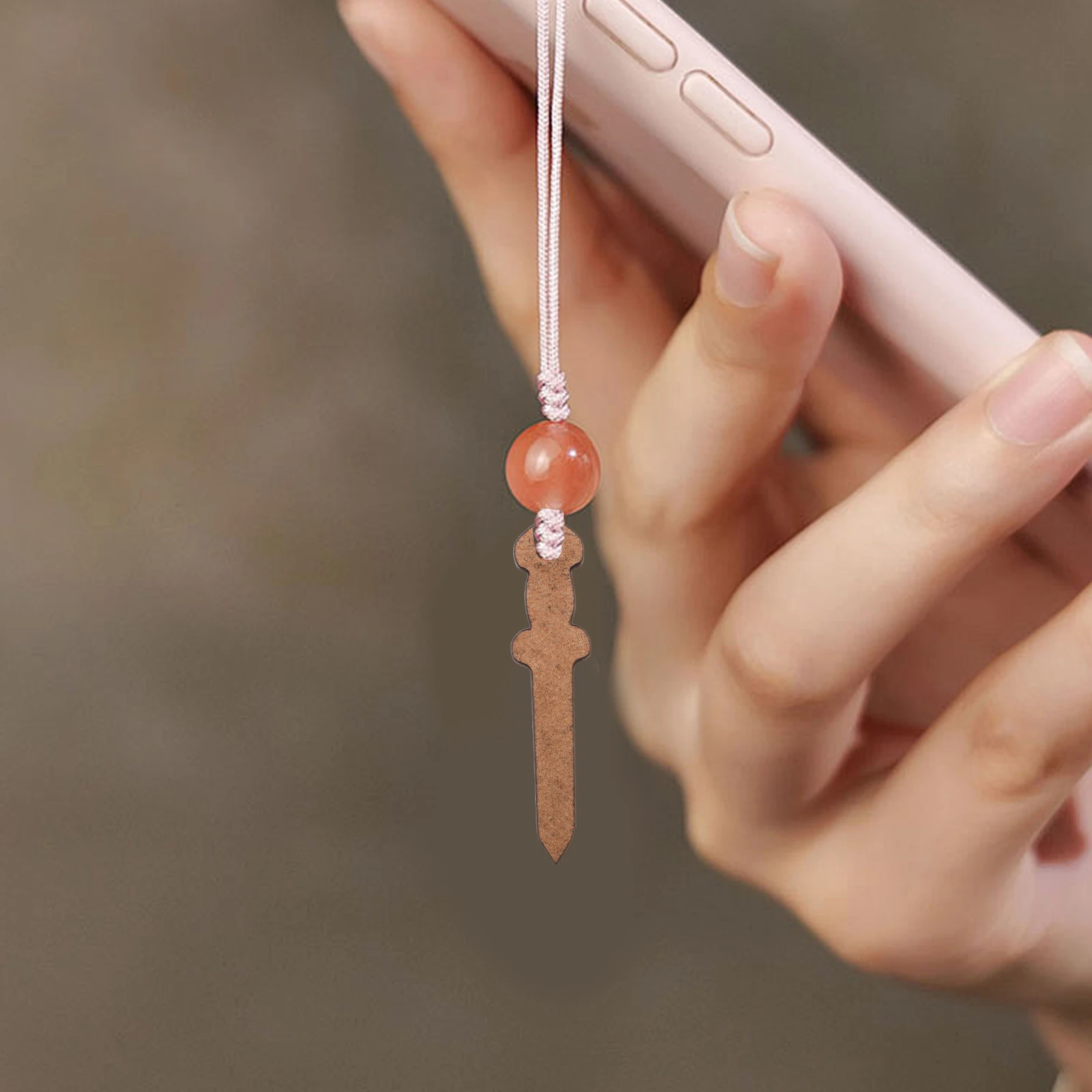 50 قطعة المعلقات نحت الخشب الخوخ الخشب DIY بها بنفسك اكسسوارات ريفي اليدوية حقيبة السحر الإبداعية سلاسل المفاتيح خشبية معلقة الزينة #6