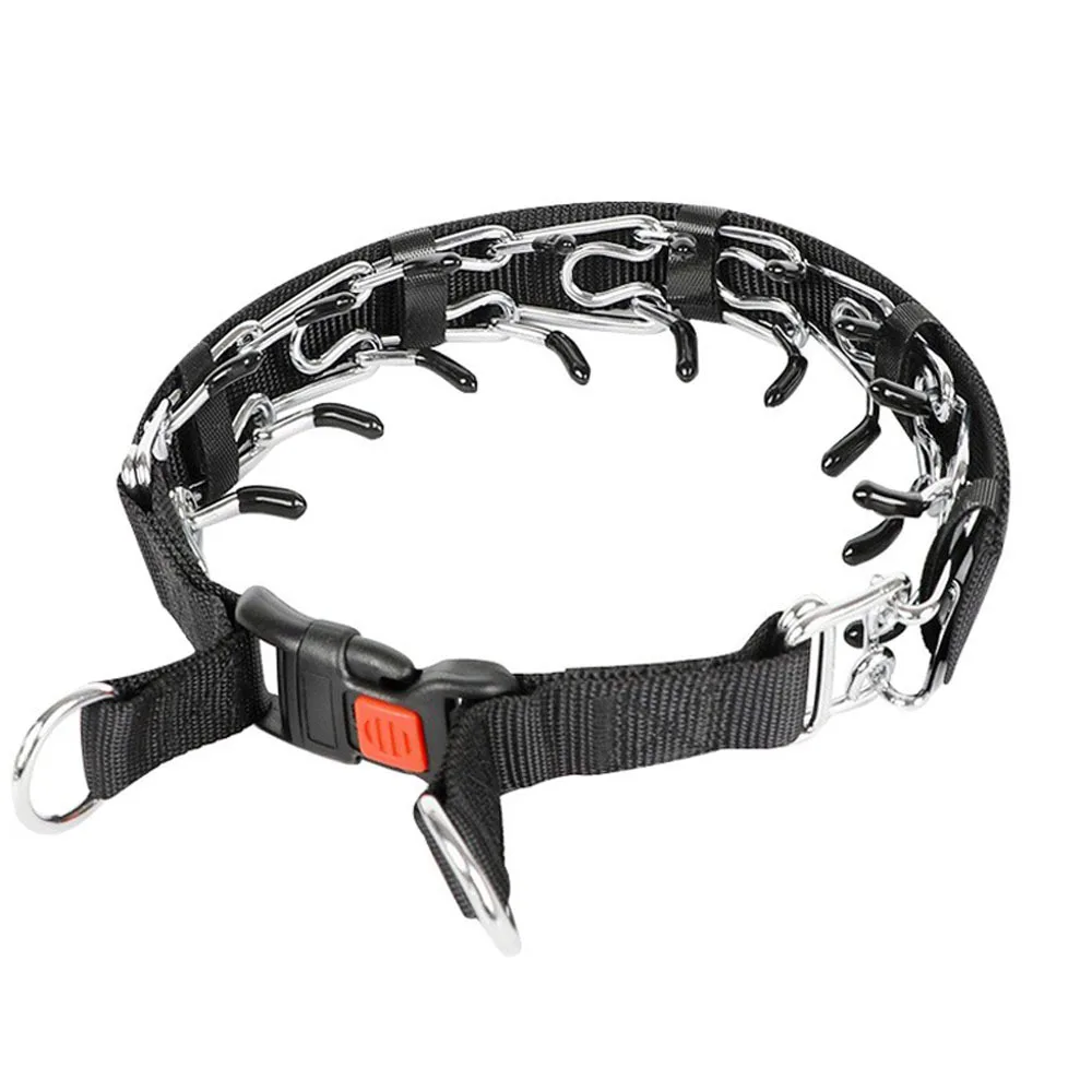 Dog Collar Prong Dog Training Collar For Dogs With Rubber Tips Stainless Steel Dog Collar For Large Dogs Dog Training Supplies