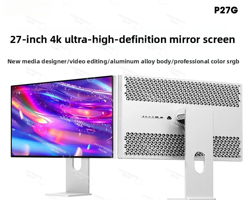 For Kuycon Computer Display, 27-inch 4K Display, 60Hz Design, High-definition IPS Mirror for The P27G Laptop