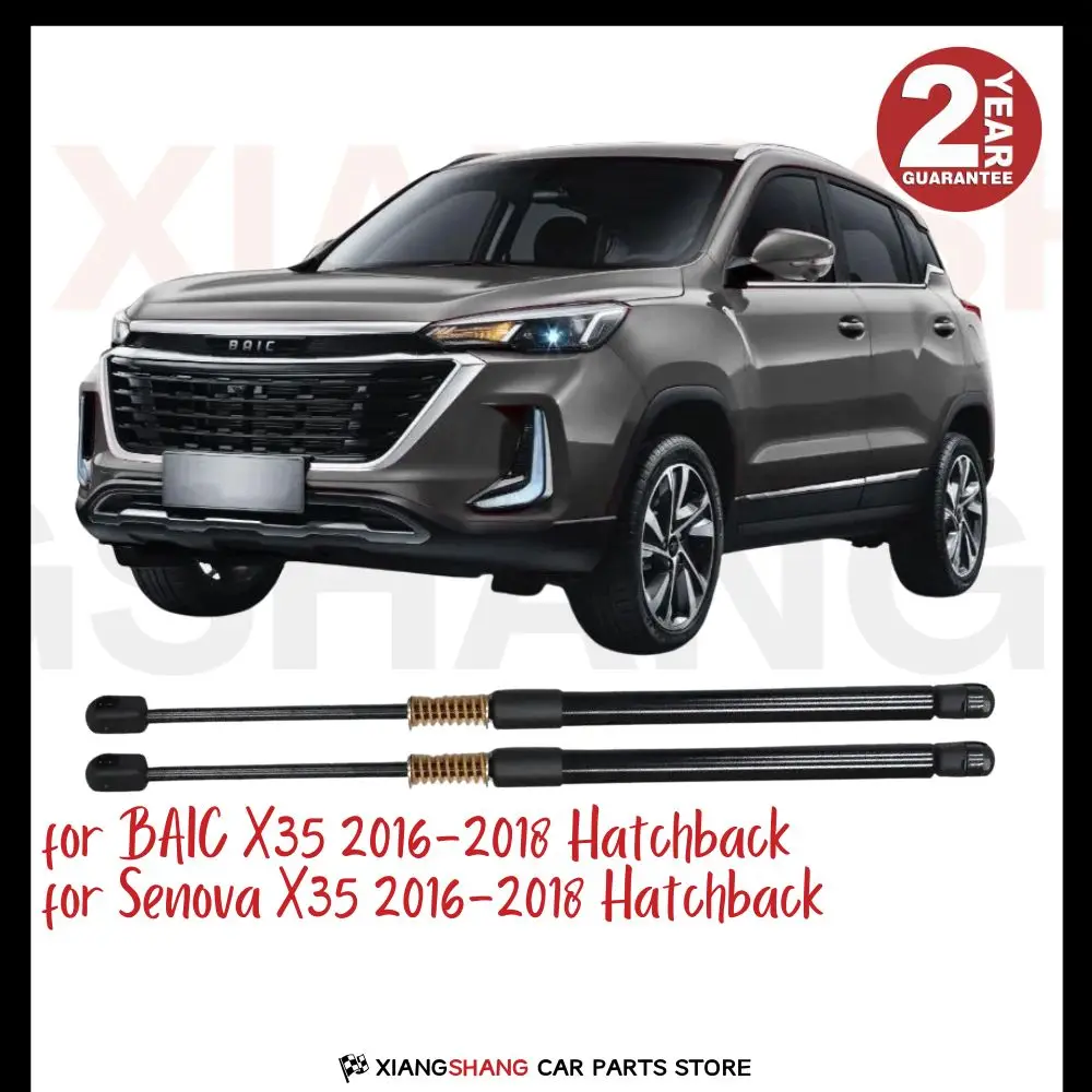 2pcs Rear Auto Open With Spring Damper for BAIC X35 2016-2018 Hatchback  Trunk Boot Gas Charged Gas Struts