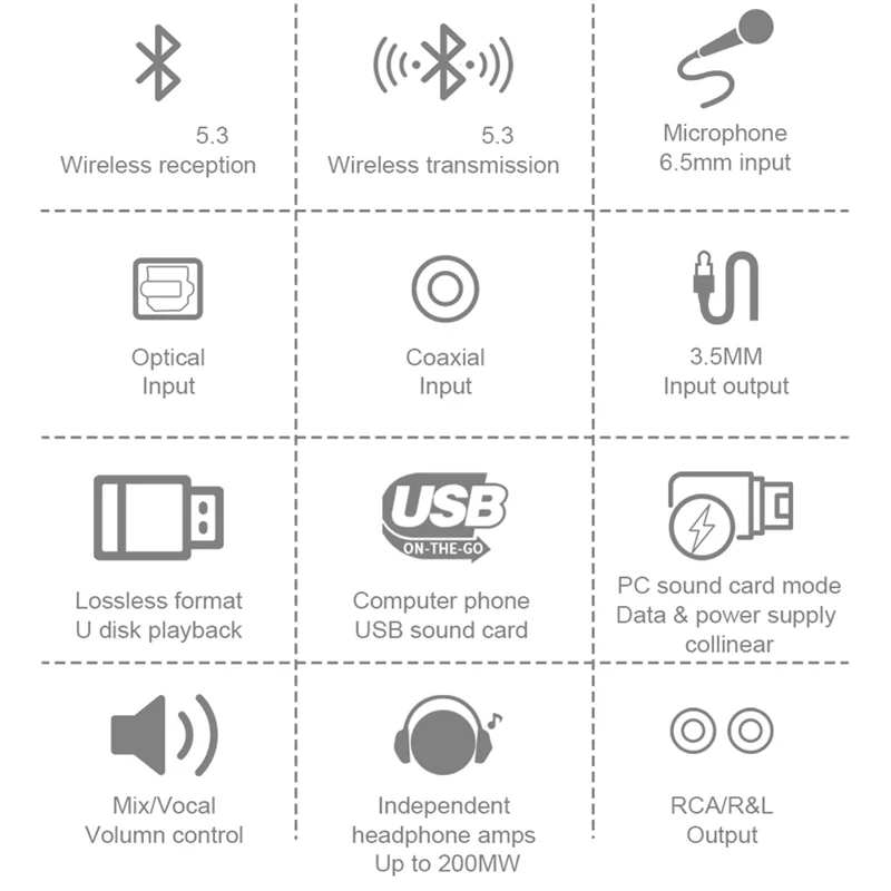 

Solid Bluetooth Receiver Transmitter 2 In 1 Coaxial Optical Digital To Analog Audio Converter Plastic 1Set EU Plug
