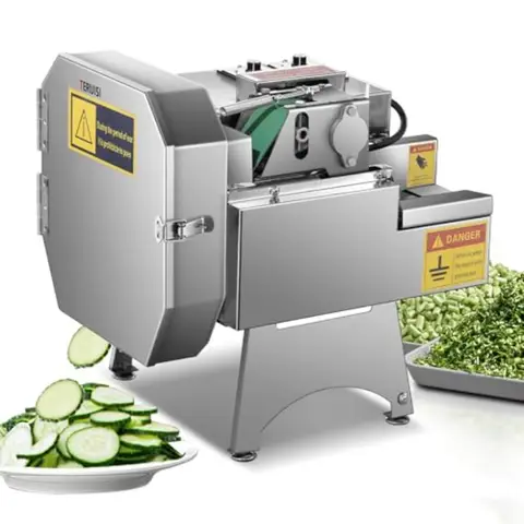 Commercial 200W Electric Vegetable Chopper Stainless Steel Slicer with Conveyor Belt Adjustable 2-20mm Thickness for Tomato Lem