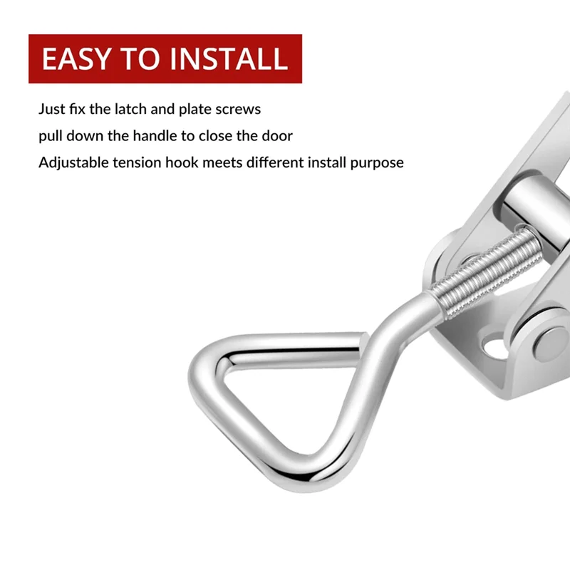 

A42Z-36Pcs Adjustable Toggle Latch Clamp Pull Latch 4001 Heavy Duty Latch Lock Metal Door Latches Sturdy Latches Hardware