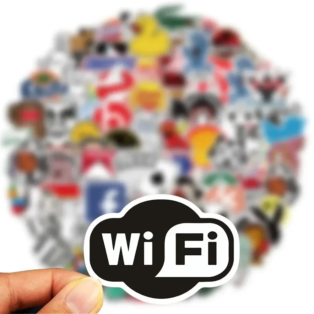 100 pezzi moda cool logo del marchio adesivi estetica moto telefono auto skateboard adesivo per laptop decalcomania classico giocattolo per bambini