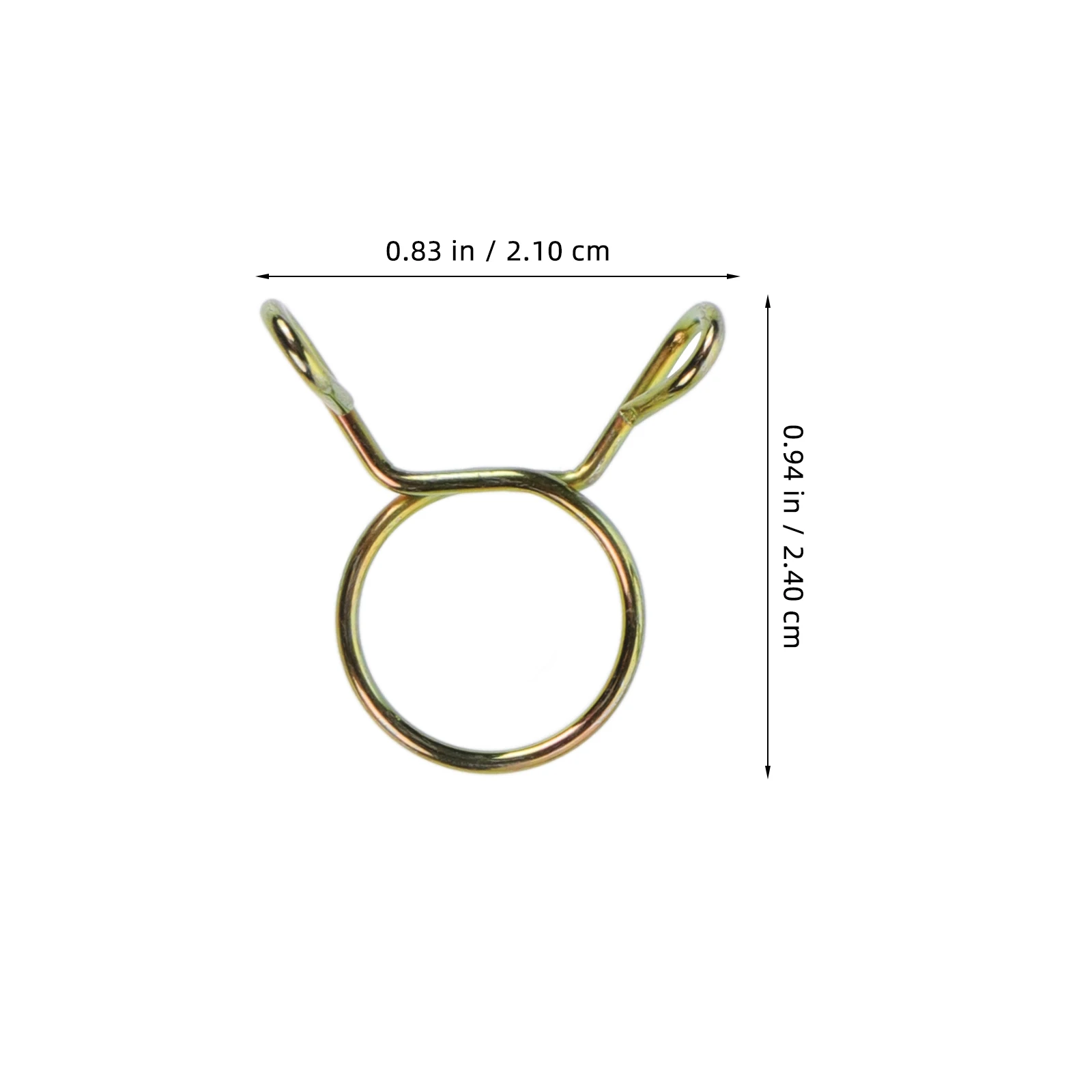 

90pcs Hose Spring Clamps Kit Oil Tube Fixing Heavy Duty Pipe Clips For Water Automotive Fuel Tubing Clamp Golden Assortment