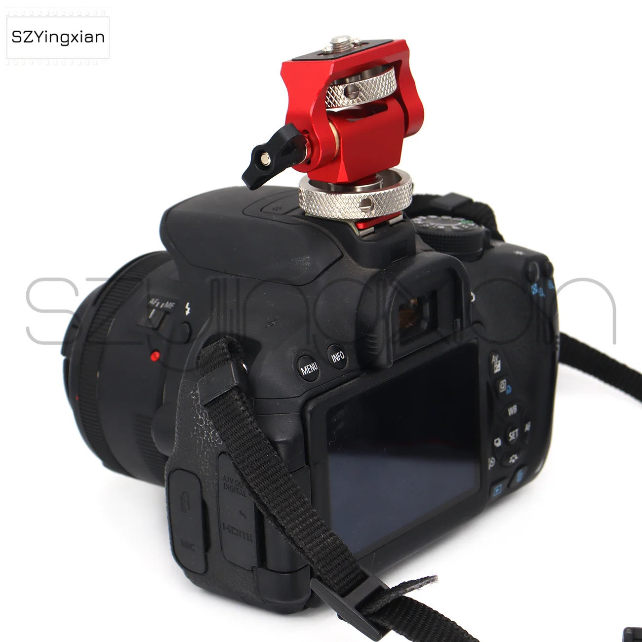 

Adjustable Rotating Tilt Camera Monitor Bracket, NATO Fixture, M4 Screws, 3/8 "Screws, Cold Shoe Installation