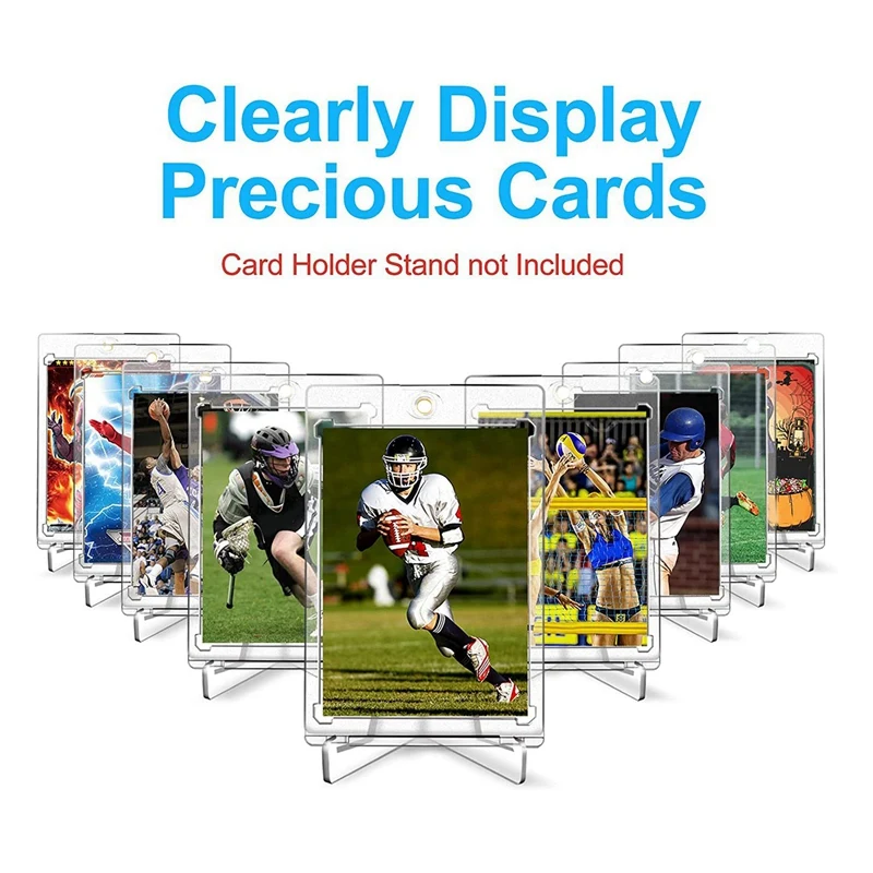 23 Pack Magnetic Card Holder,35PT Trading Card Holder,Hard Card Cases,For Baseball Football Sports Card Storage&Display