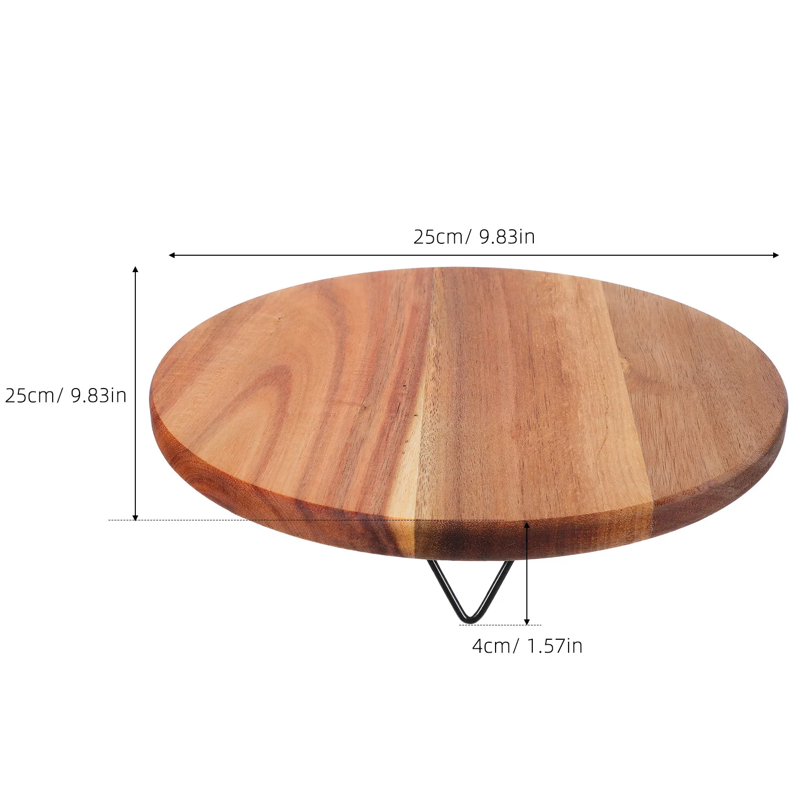 Solid Wood Flower Stand Acacia Wood Round Plant Pot Holder Indoor Display Base Riser Table Centerpiece Wooden Display Stand