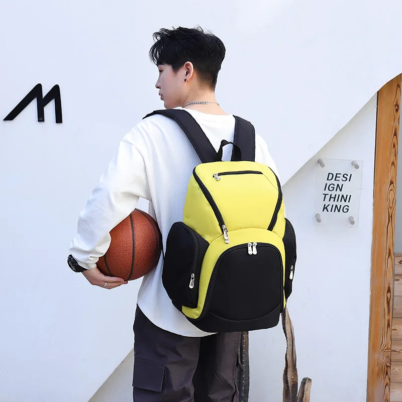 Fengdong cool school bags for teenage boys university student large sport football bag high school backpack boy soccer backpack