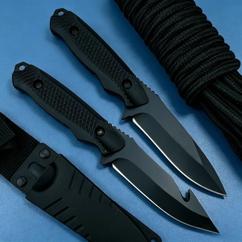 Portable Outdoor Knife 2 Style Fixed Blade Knives with Sheath Camping Hunting Emergency EDC Tool