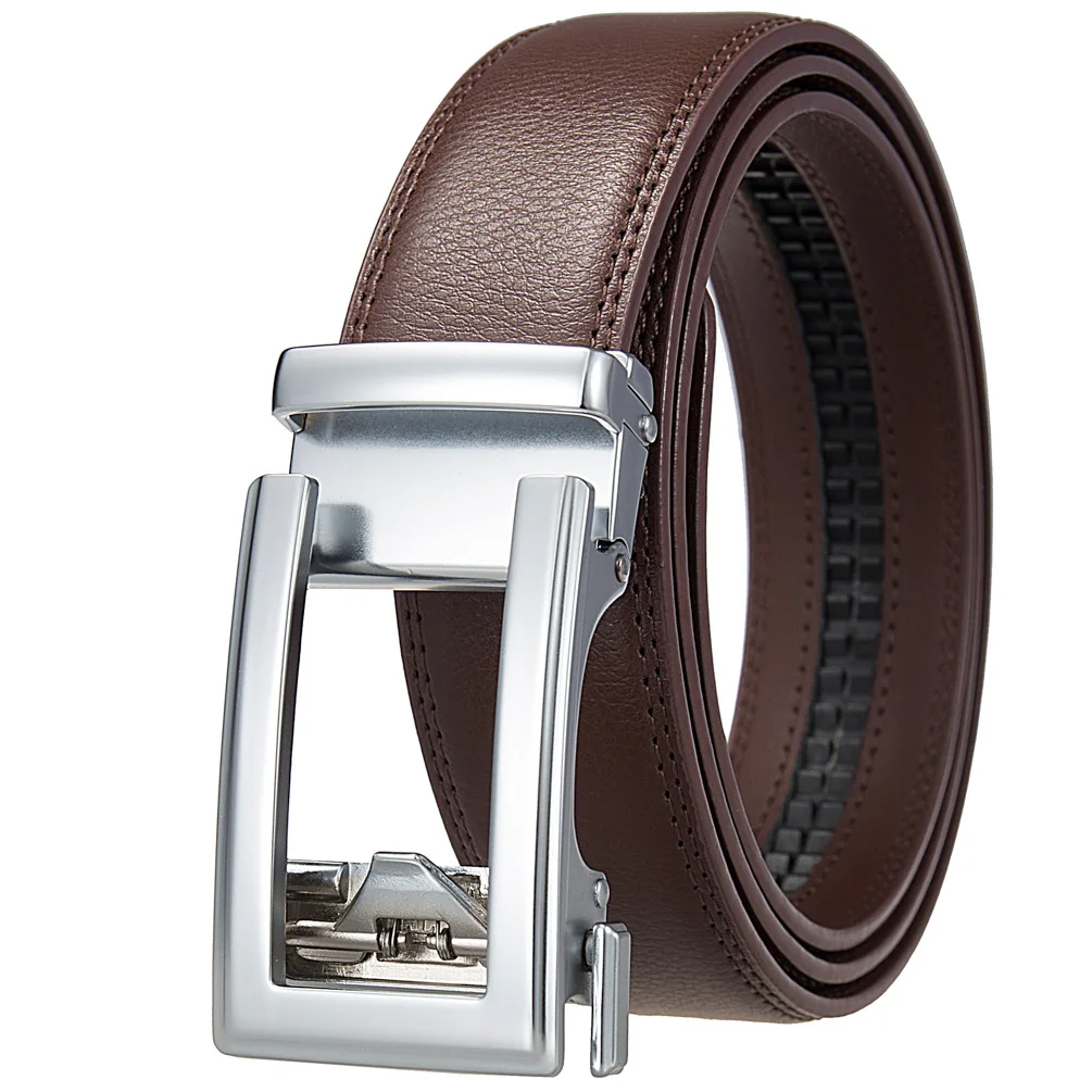 Business Gürtel für Männer Echtes Leder Automatische Männer Gürtel Luxus Hüftgurt Designer Gürtel Männlich Hohe Qualität Fashion Formal – Detail 8