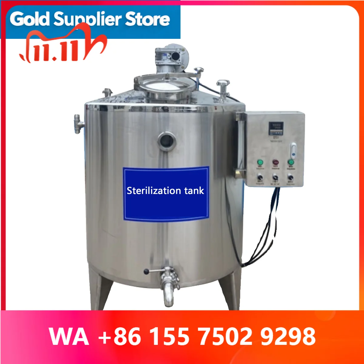 Commercial Automatic Small Scale Pastrization hine for Jui I Cream Beeragec 50 Liters