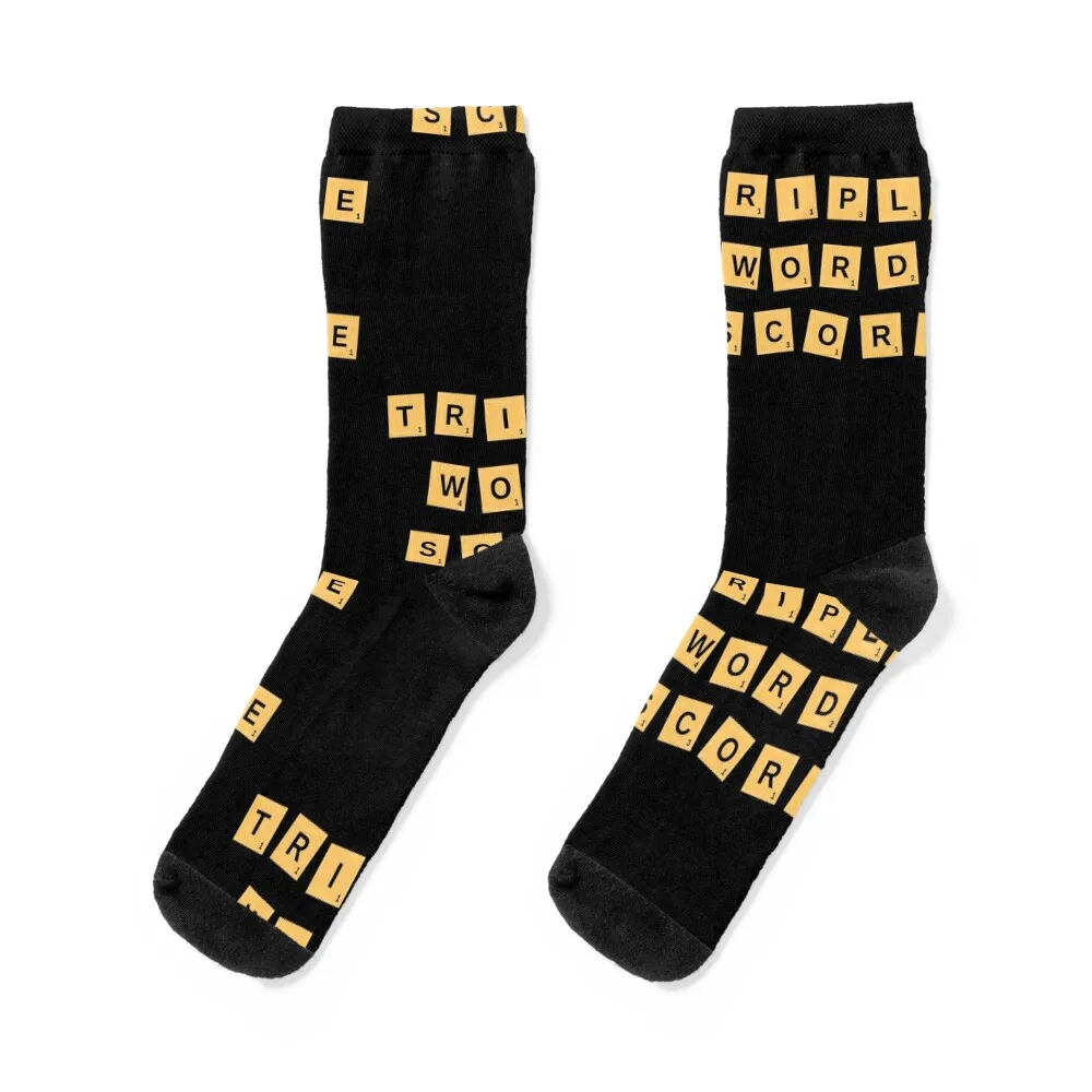 Triple word score - Scrabble design Socks heated aesthetic Sports Argentina Socks Girl Men's