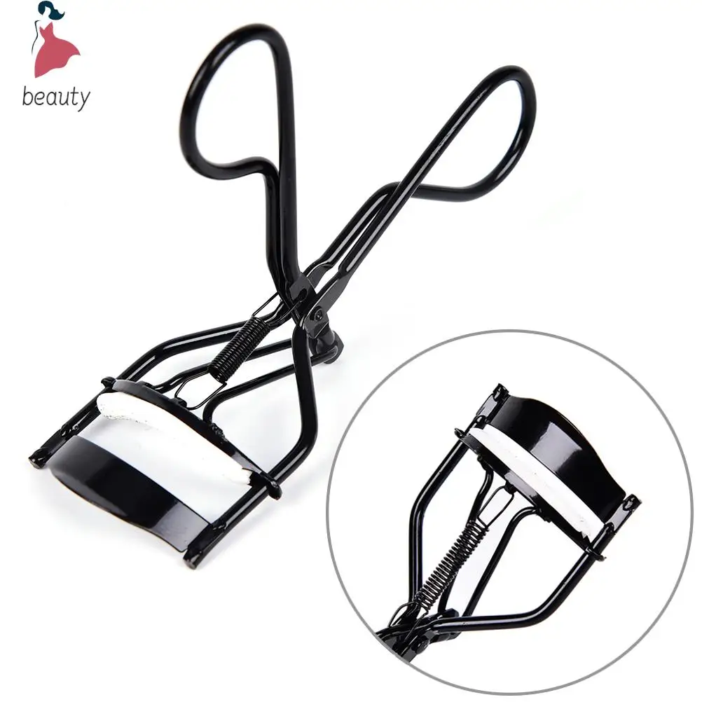 1Pc Stainless Steel Eyelash Curler Black Women Nature Style Curved Eyelashes Make Up Tools