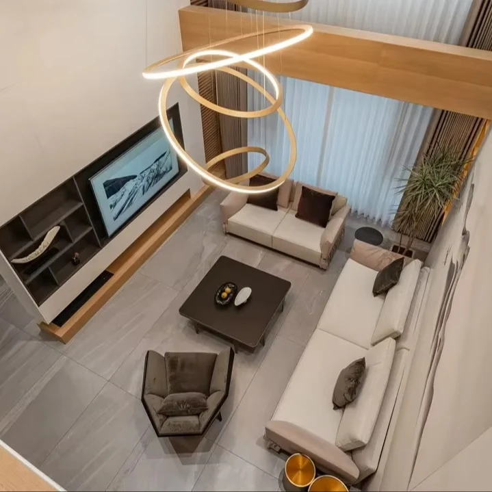 Spongde Personalizzazione di mobili di fascia alta Interni moderni Design di interni 3D Mobili per sala di rendering per tutta la casa