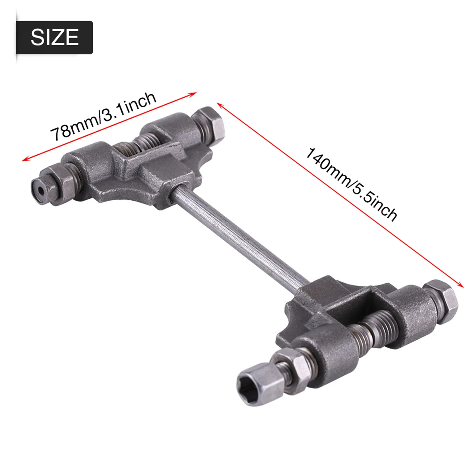 Universal Motorcycle Chain Remover Repair Tool Heavy Duty Forging Steel - Rivet Remover for Motorcycle ATV Timing Chain