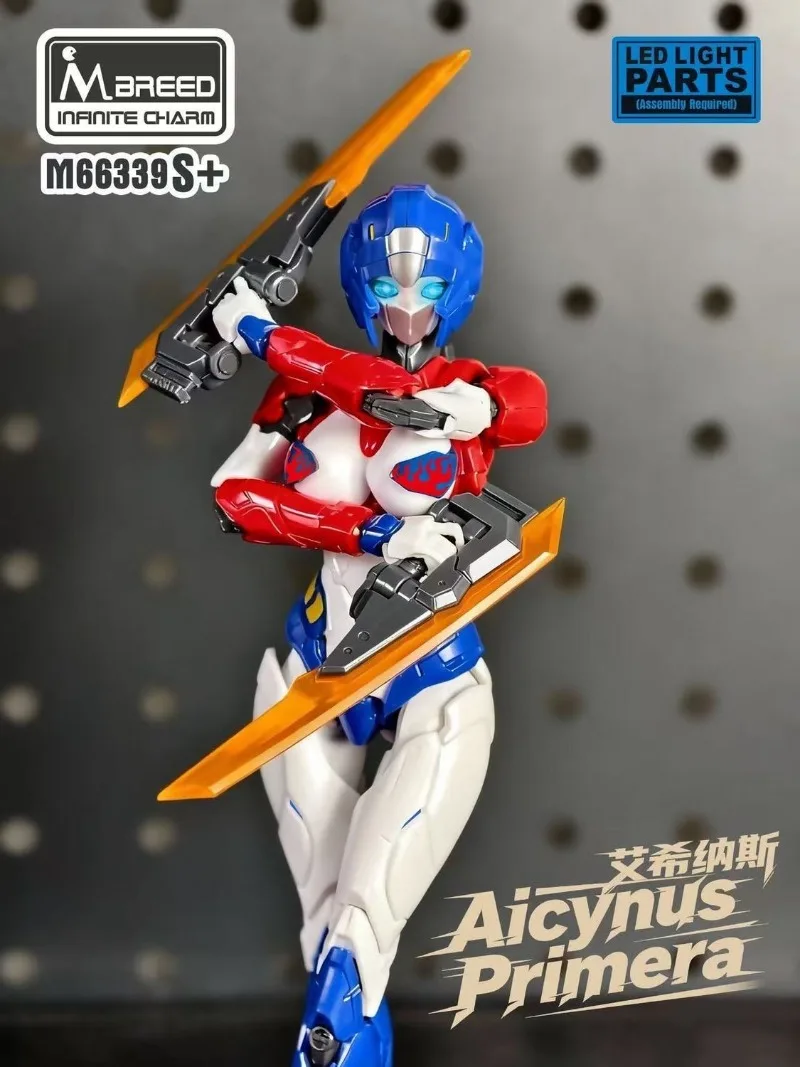 Original Transformation Action Figures Toys Aicynus Primera Arcee Charming Mecha Red and Blue OP M66339S Assembly Model Toys