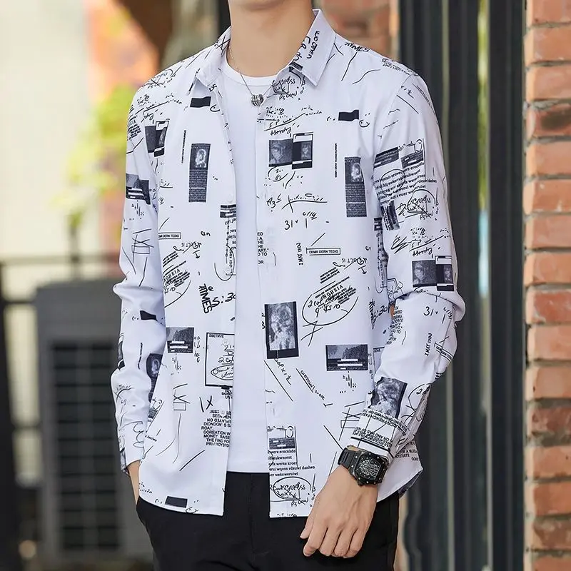 

High Quality Men’s Spring&Summer Korea Version Winkle-resist Casual Shirts Slim-fit All Match Street Shirt;