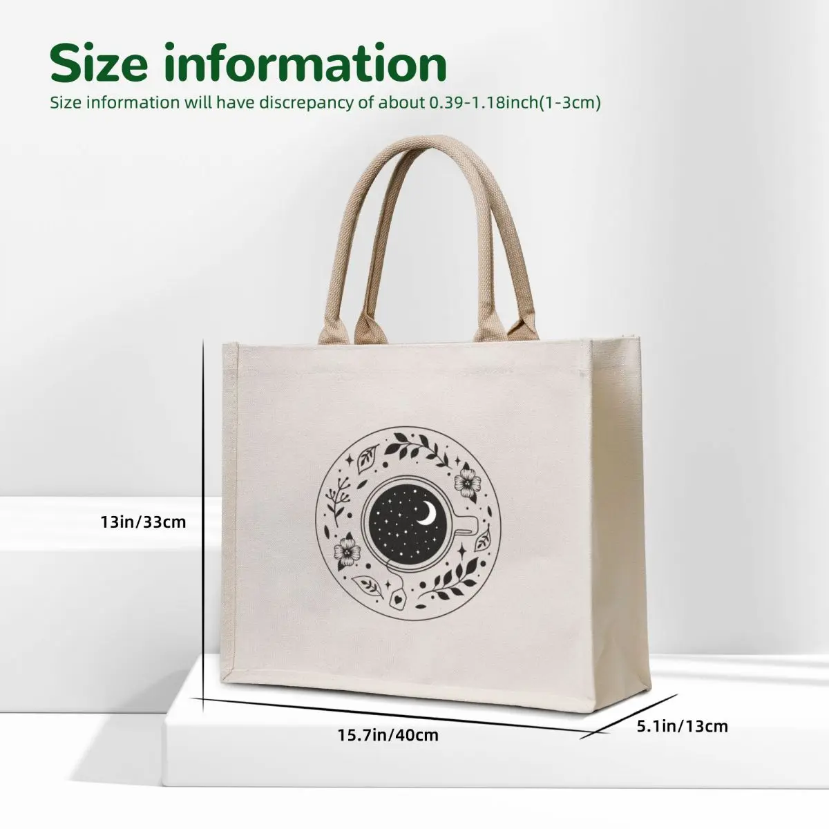A Cup of Moonshine Tote Bag women bag large size bags Canvas