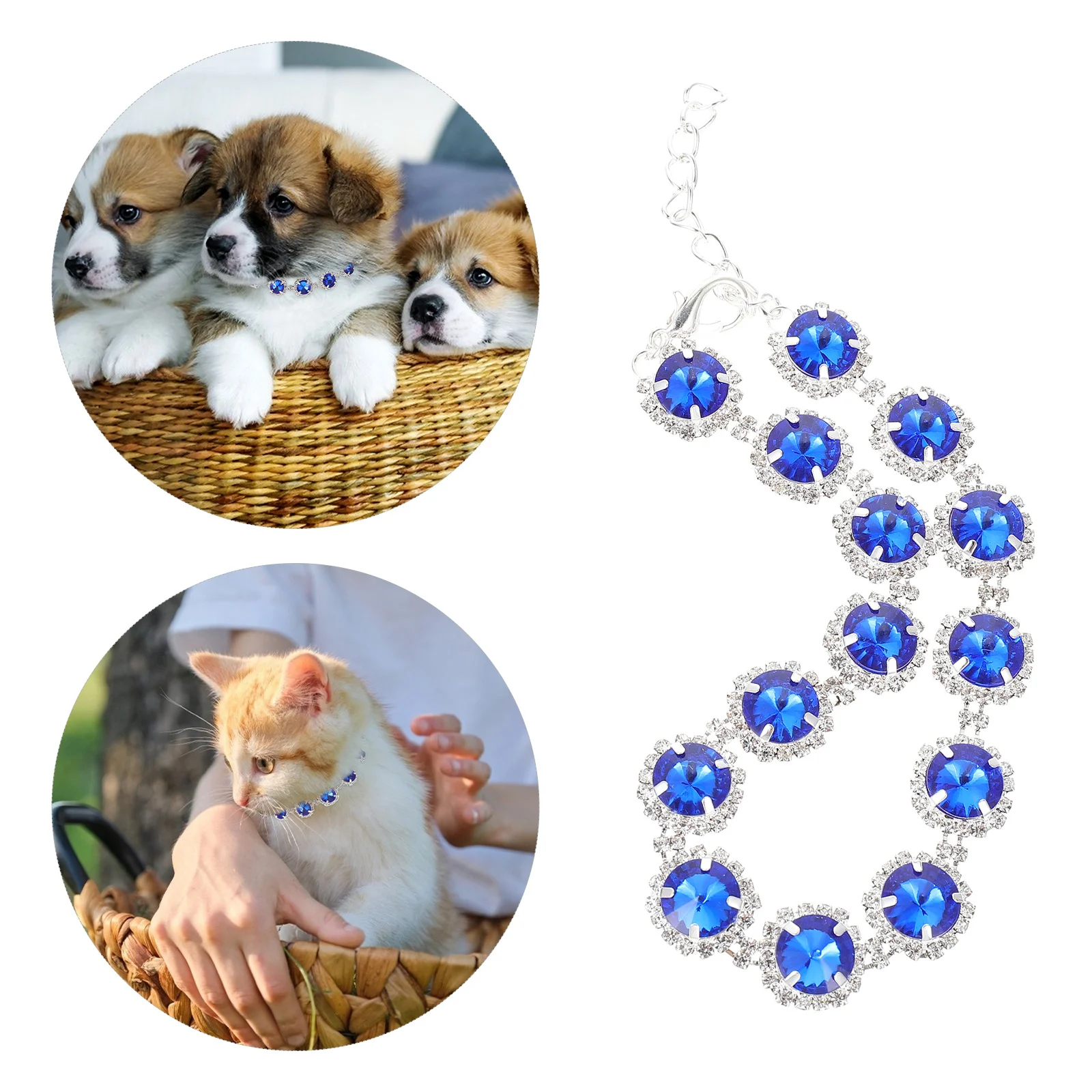 

Decorative Dog Collar Delicate Kitten Collar Small Puppy Accessory Premium Material Safe Comfortable Adjustable