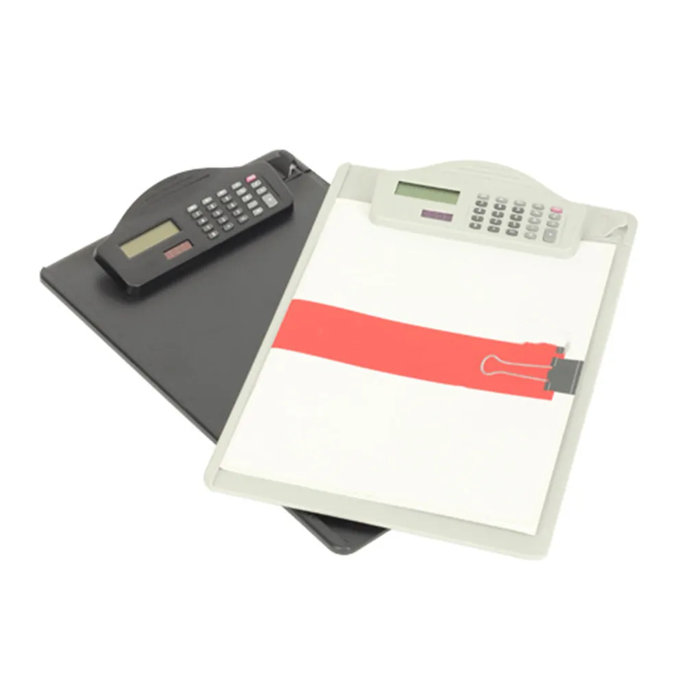 

A4 Size Plastic Clipboard Featuring Calculator Function Smooth Clip Mechanism for Files Notes Memos Business Conference School