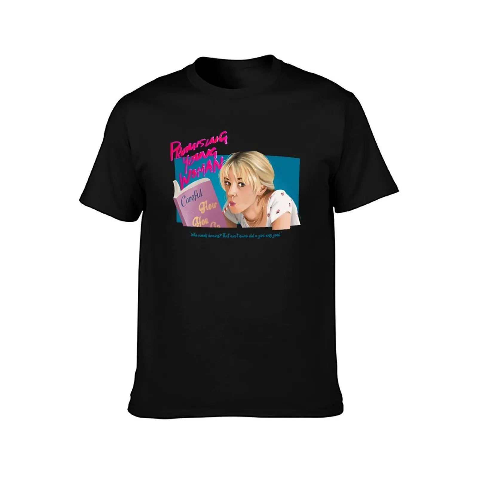 Promising Young Woman T-Shirt, Summer Casual Cotton Tee, Oversized Streetwear Tops, Vintage Graphic Print, Unisex Men Women
