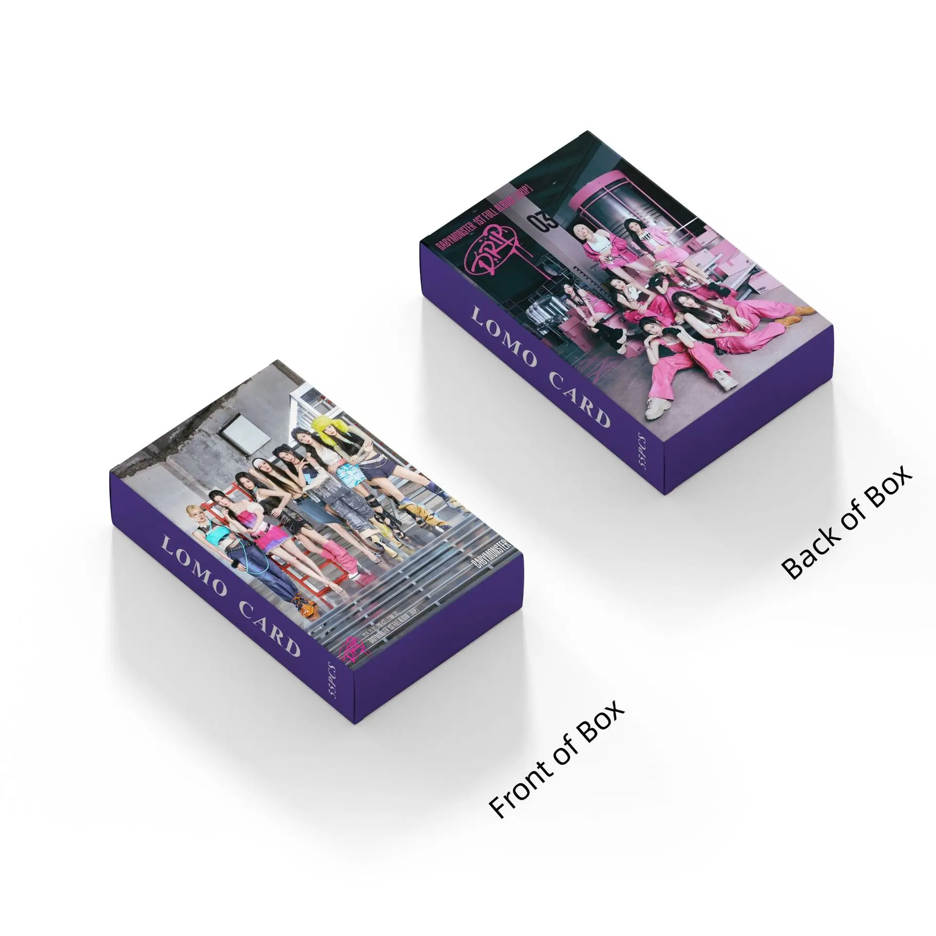 55Pcs/Set Idol Girl BABYMONSTER Lomo Cards New Album DRIP HD Printed Photocards HARAM RORA ASA RUKA AHYEON Fans Series Gifts