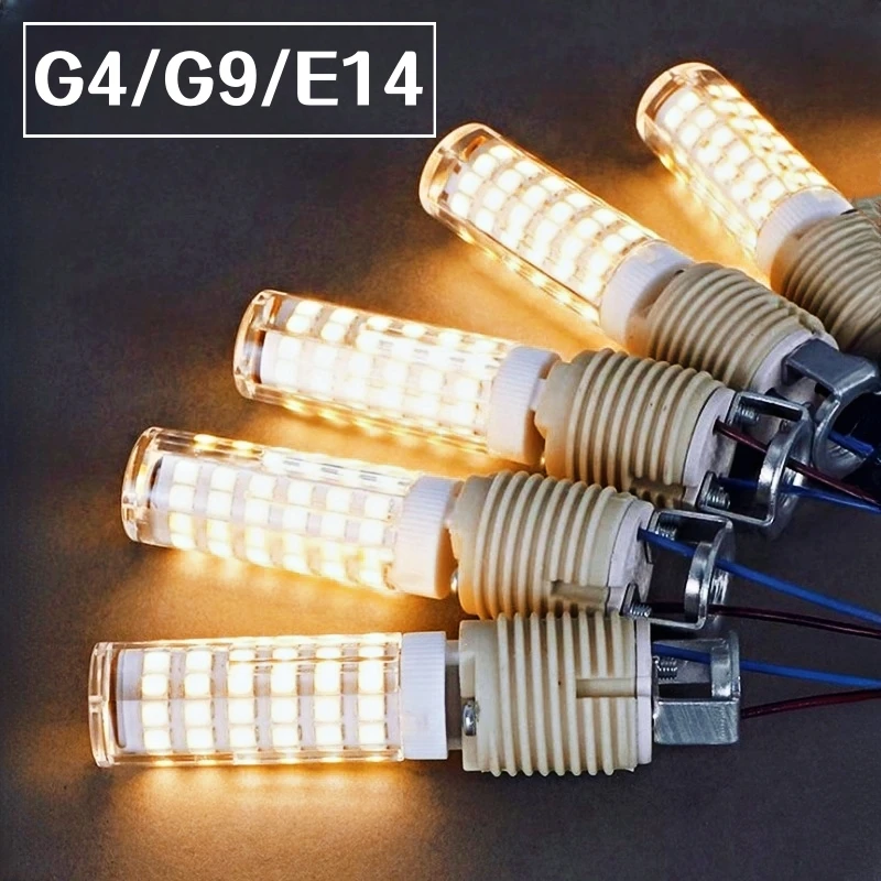 

G4/G9/E14 LED Lamp Bulb AC110V/220V 3W/5W/7W/9W Ceramic Corn Bulb SMD2835 Replaceable Halogen Lights For Wall Lamp Pendant Light