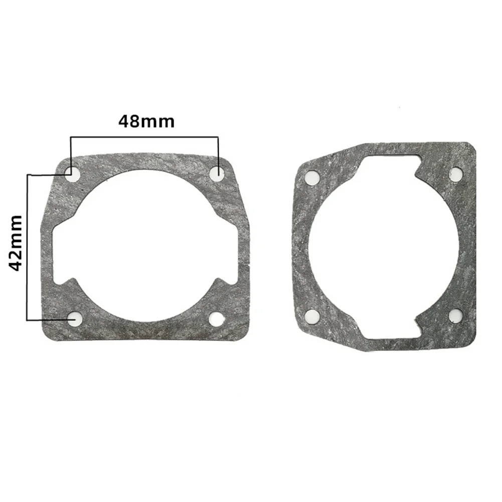 High Quality Brand New Cylinder Gaskets Oil Saw Accessories Paper 20 Pieces 42*48mm Chainsaw Cylinder Gaskets Easy Installation