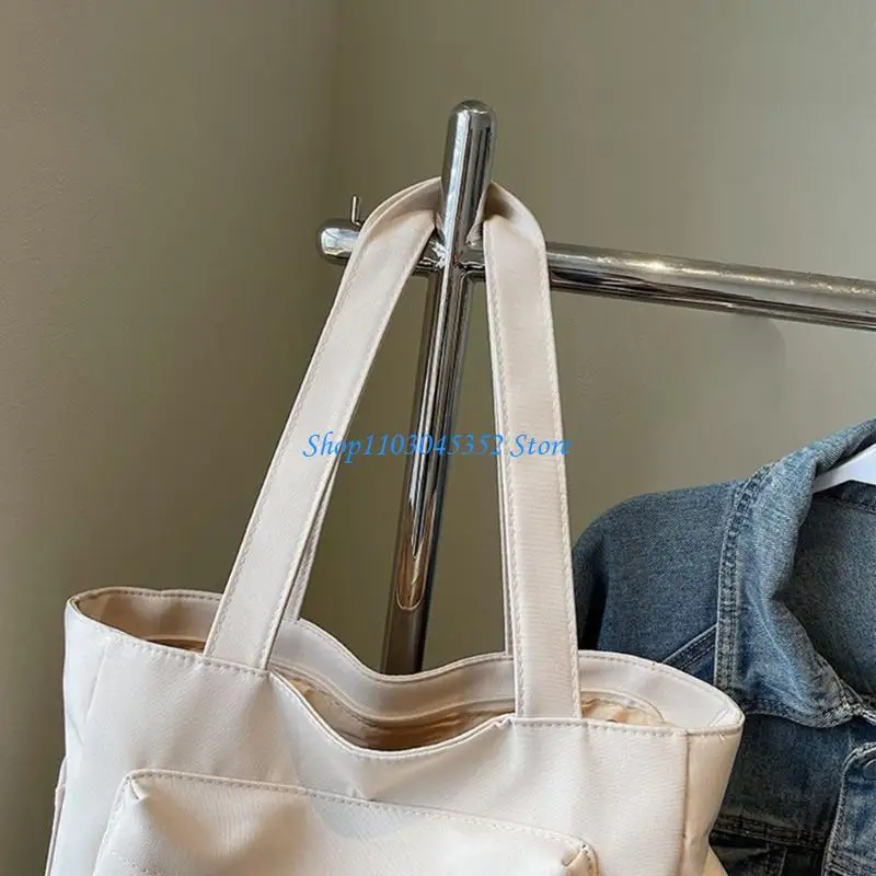 

Students School Bag Large Capacity Shoulder Bag Top Handle Bag Stylish Armpit Bag Shopping Bag Nylon Handbag