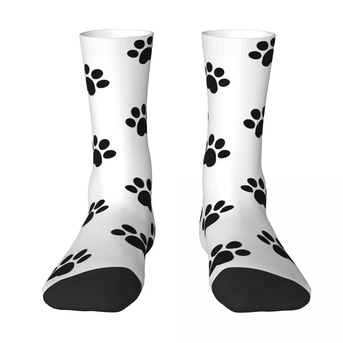 Dog Paw French Bulldog Unisex Winter Socks Warm Fun printing Socks Street Style Crazy Sock