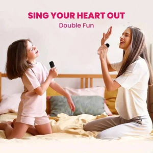 Karaoke Machine with 2 wireless, portable, RGB, Gift Speaker Set, Karaoke at Home for Party, Birthday, K12 lights, K12 12 Main Sales Wireless Bluetooth Microphone - №12