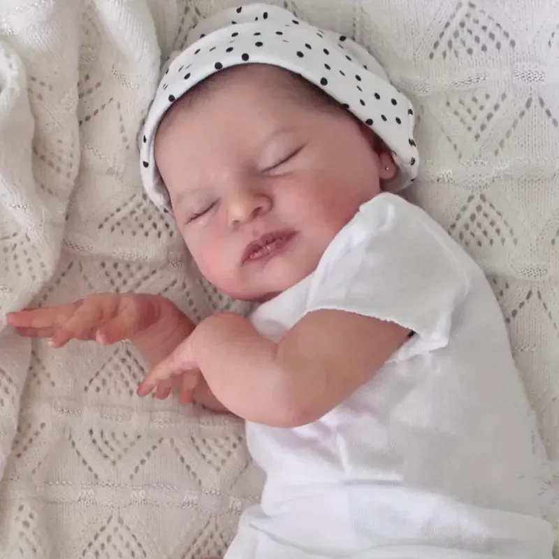 21 polegada 52cm já pintado terminado boneca reborn laura artesanal reborn preemie bebê recém-nascido crianças brinquedo figura presente menina bonecas