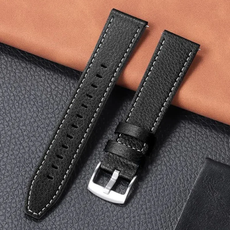 Genuine Leather 20mm Strap for Omega for Samsung Galaxy Watch5 4 40mm 44mm Classic Band Watch Band Sport Quick Release Bracelet