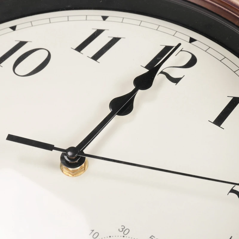 Reloj de pared de 12 pulgadas, reloj Retro resistente al agua con pantalla, termómetro y higrómetro, reloj sin ruido para interior/exterior
