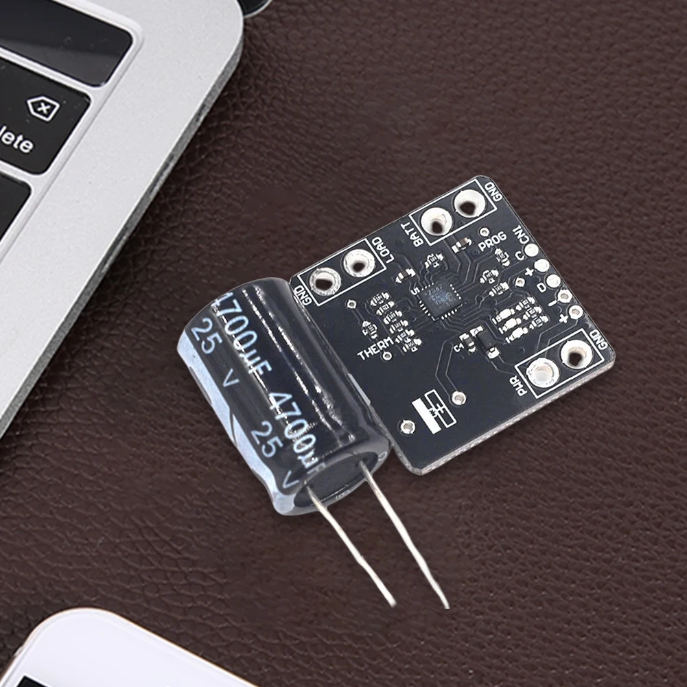 MCP73871 وحدة شاحن بطارية 4.2 فولت 1A بوليمر شاحن مجلس USB الشمسية ليبولي ليثيوم لون تحميل توزيع النظام المتكامل #2