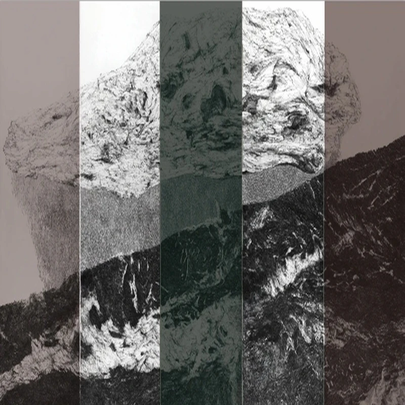 New Chinese Style Abstract Ink Painting Mountain Landscape Wallpaper Custom Mural Hand-Painted Wall Art Decor Background