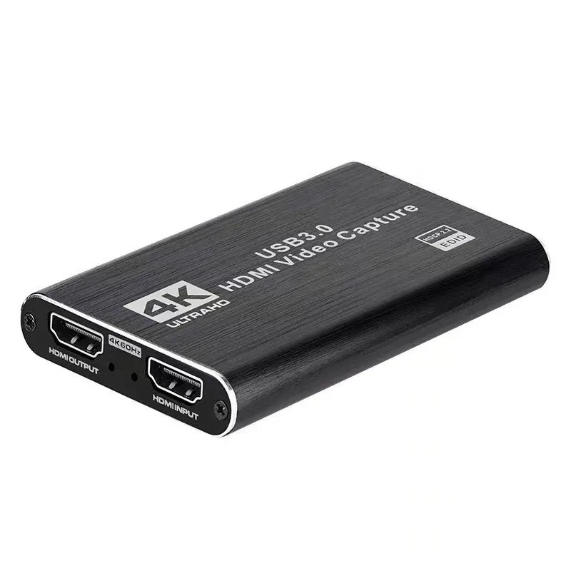 4K Audio Video Capture Card, Recording Card with Microphone HDMI Loop-Out，HDMI to 1080P USB 3.0 for Gaming Streaming TV etc