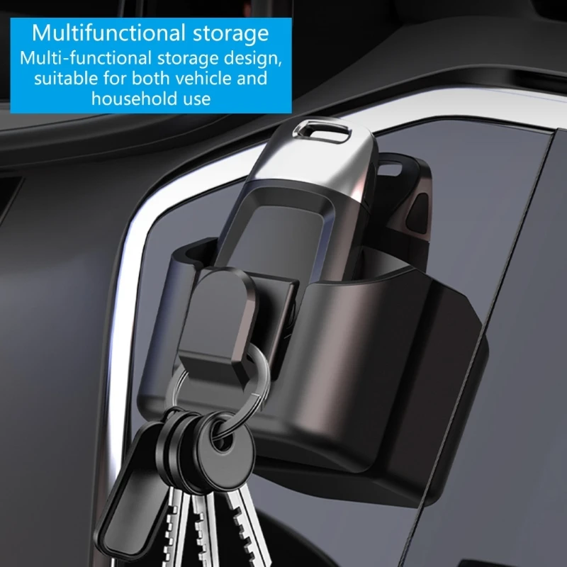 H3CE Removable Car Organizers Multiple Position Car Holder Storage Box Upgrades for Dashboard Door Panel Storage