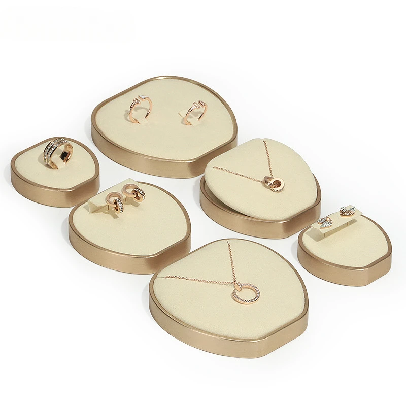 

Jewelry display rack Earrings bracelet earrings jewelry display props microfiber jewelry counter display stand