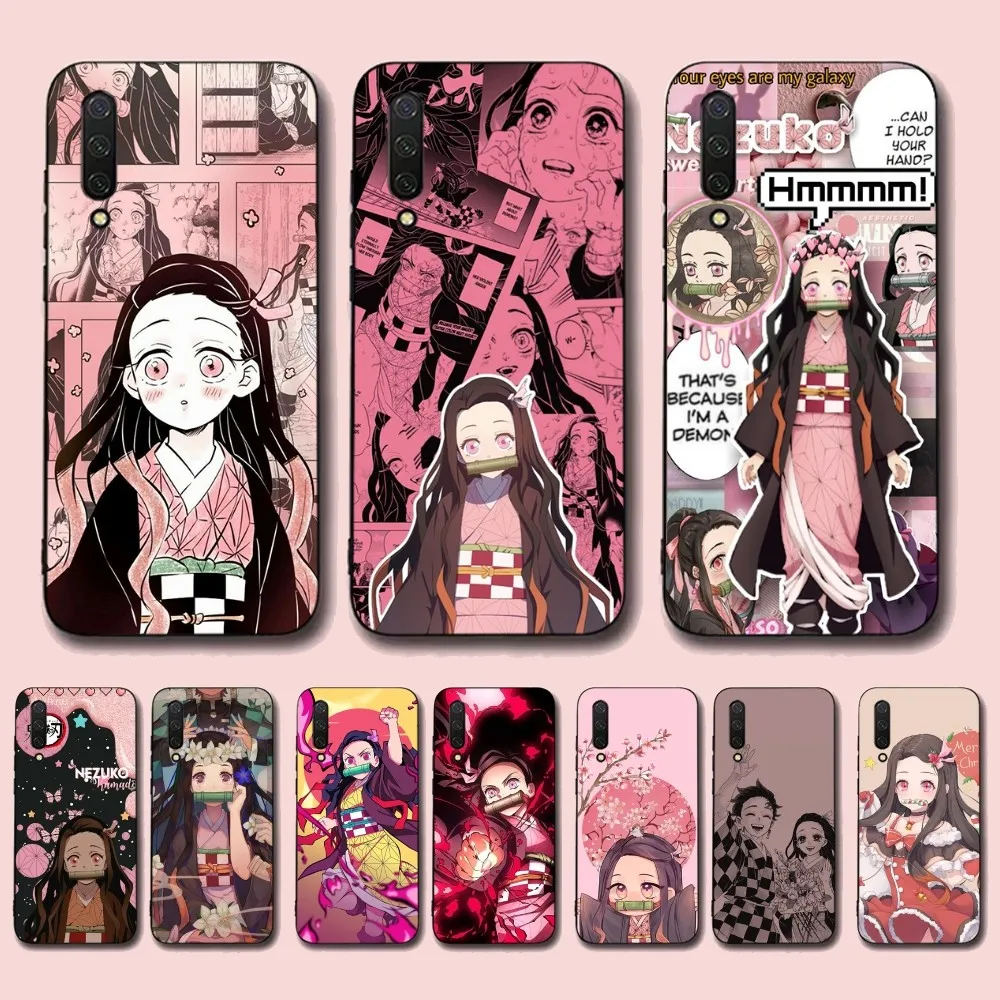 Cute N-Nezuko K-Kamado Phone Case For Xiaomi Mi 5X 8 9 10 11 12 Lite Pro 10T PocoX3pro PocoM3 Note 10 Pro Lite