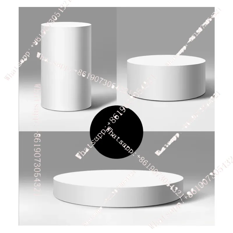 Exhibition display platform Nakajima cylindrical high and low water table live broadcast table wedding arrangement wooden paint