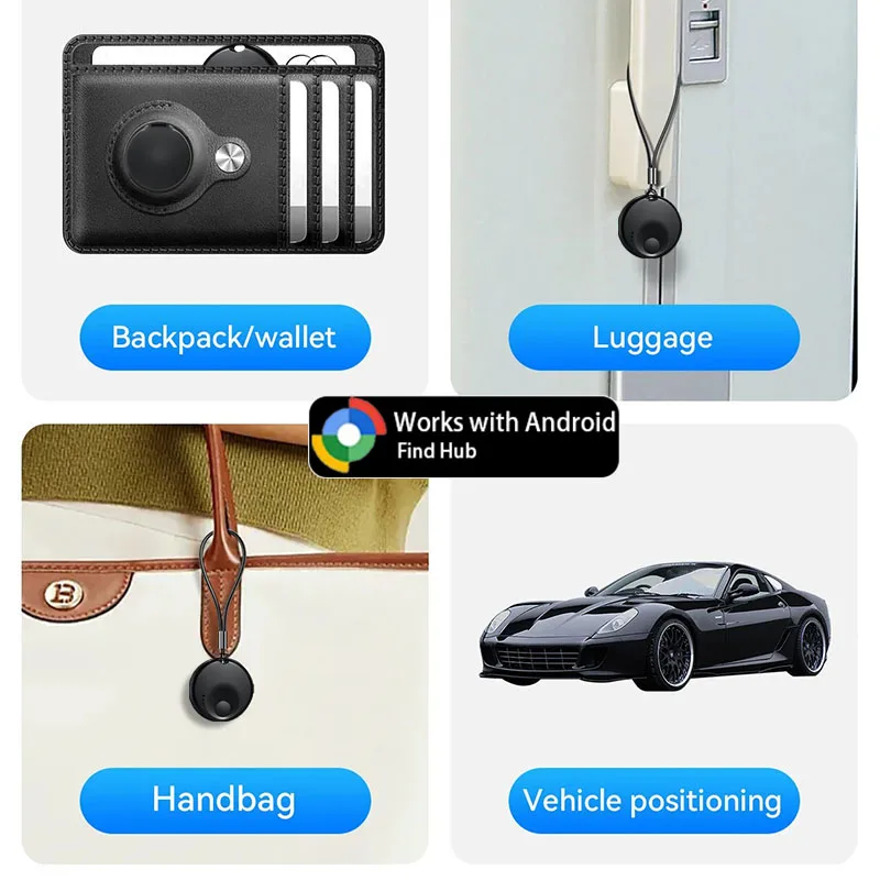 Mini Locator Tracker for Android Devices Tag Work With Google Find My App Key Finder Smart Tag for Xiaomi Samsung