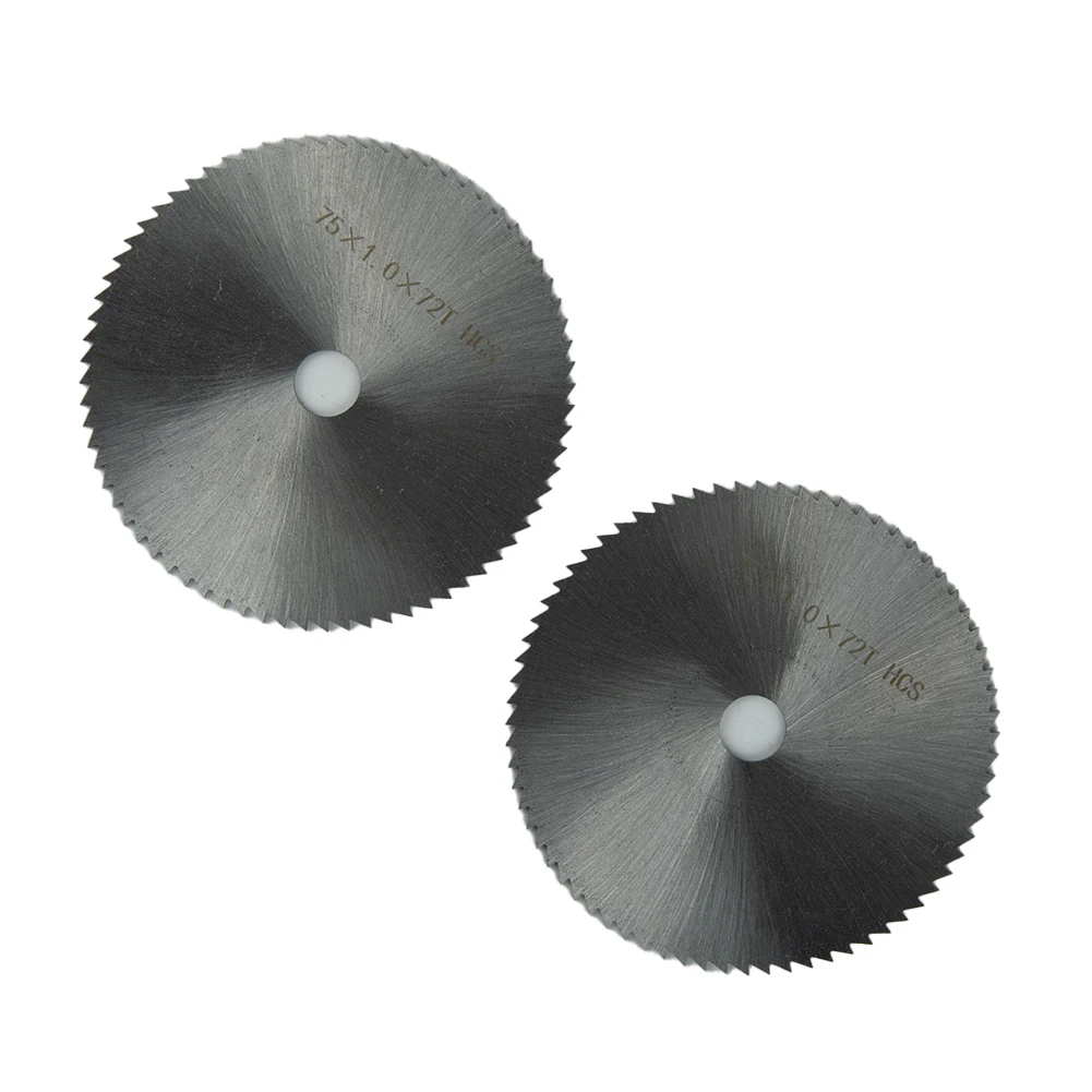 2pcs 3inch HSS Saw Blade 72T Circular Cutting Disc For Angle Grinder Cutting Polishing Wood Stone replacement tool Accessories