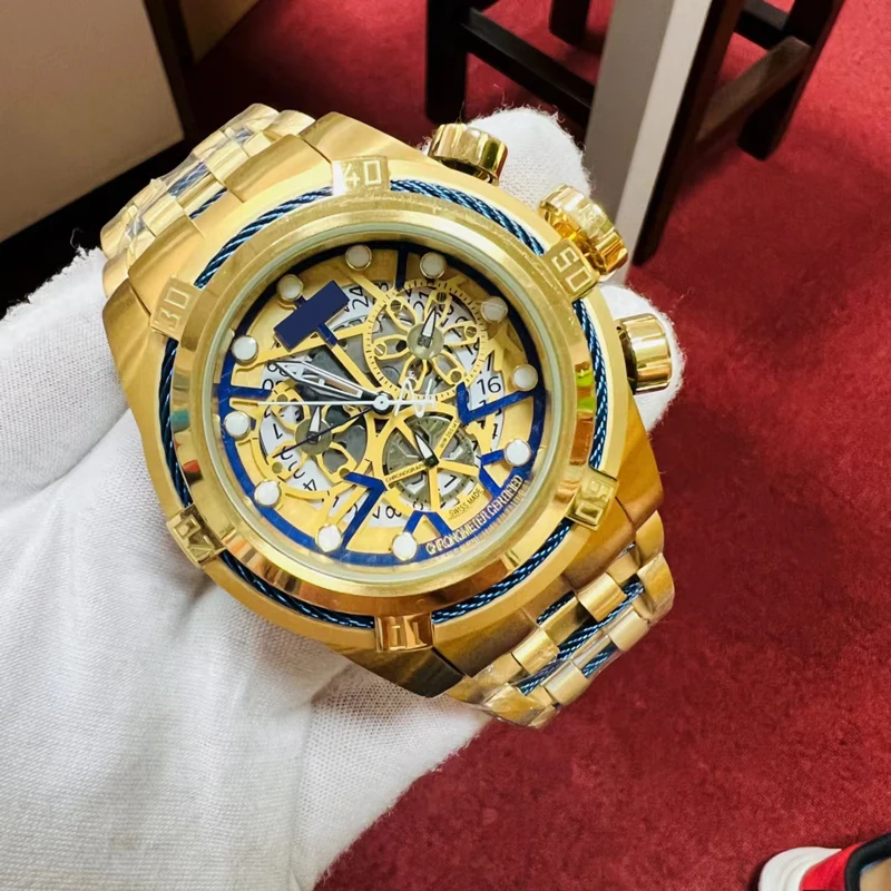 Vendite all'ingrosso dell'America del Sud Orologi caldi Orologi da uomo in filo d'acciaio pregiato Orologi al quarzo impermeabili