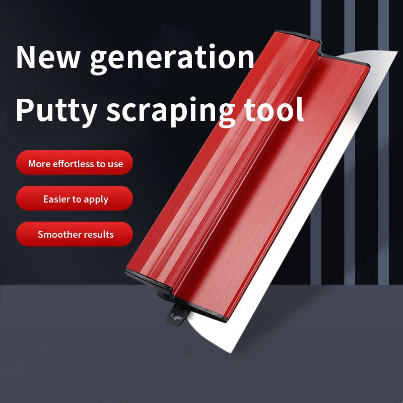 25/40/60cm Putty Scraper Stainless Paint Knife Leveling Wall Plastering Steel Blade Abs Handle Home Decoration Professional Tool