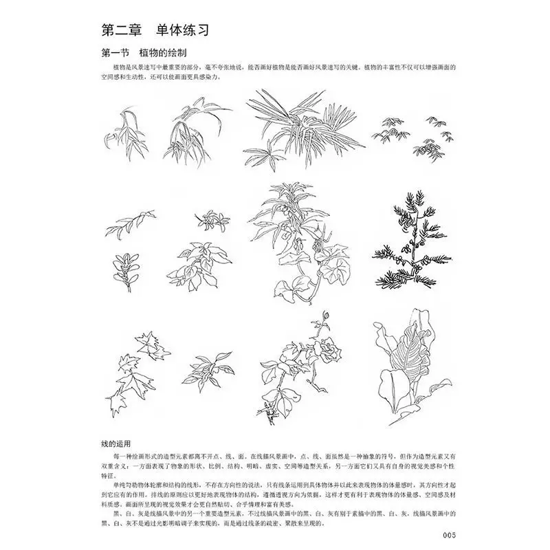 A Basic Course in Landscape Sketching: A Comprehensive Perspective Sketching Book by Zhu Haoming